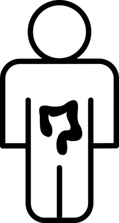 Man Outline With View Of The Intestine Engraving Svg Design, Free Vectors File